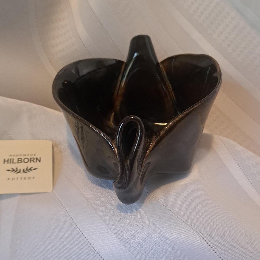 Hilborn Brown Pottery Bowl Signed Alaska 5/11 Hilborn - Picture 6 of 10